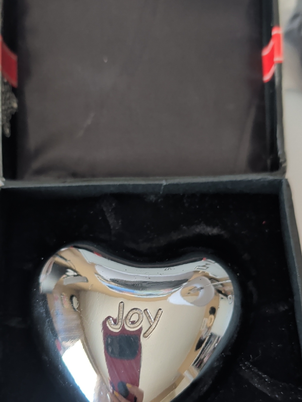 Brighton Chime Joy Heart In Black Gift Box